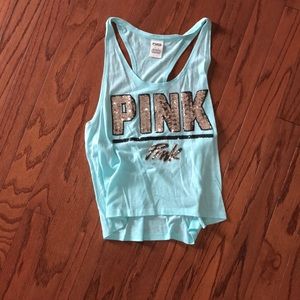 PINK razor back tank